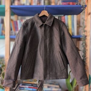 Men's Classic Plaid Jacket Blousson Uniqlo